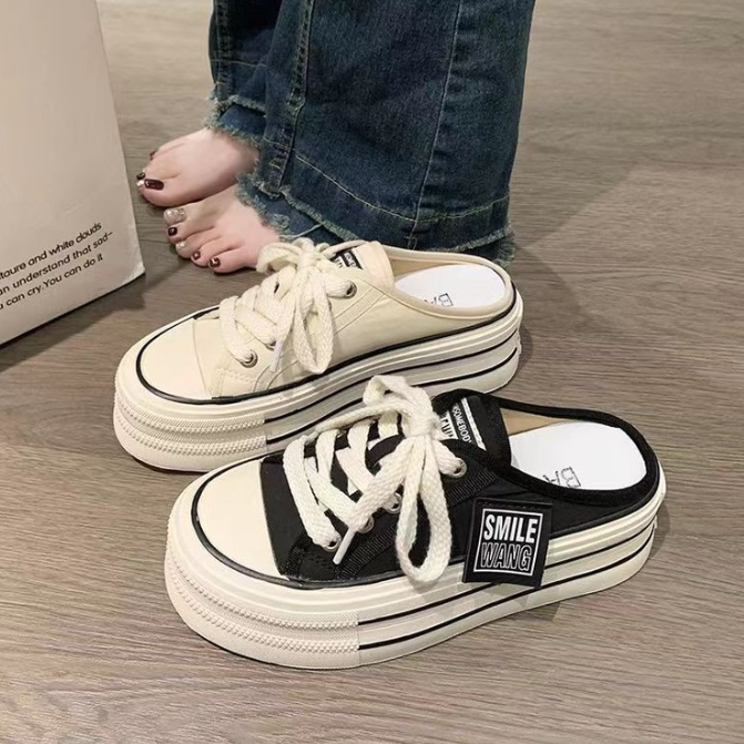 Giầy Sneaker nữ đạp gót  ulzzang  2 mầu B11