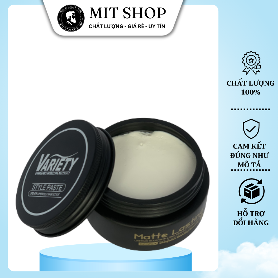 Sáp vuốt tóc VARIETY MATTE LASTING 100g [ẢNH TỰ CHỤP - HÀNG NGON]