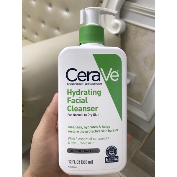 Sữa Rửa Mặt CeraVe Hydrating/ Foaming Cleanser dành cho da khô/ da dầu 355ml - 473ml