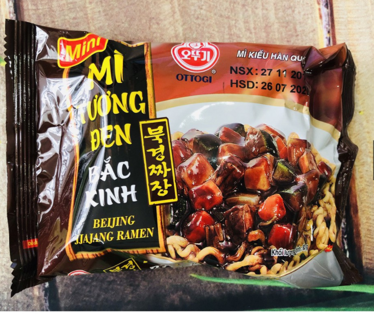 Lốc 5 gói mì tương đen bắc kinh (gói 135g)