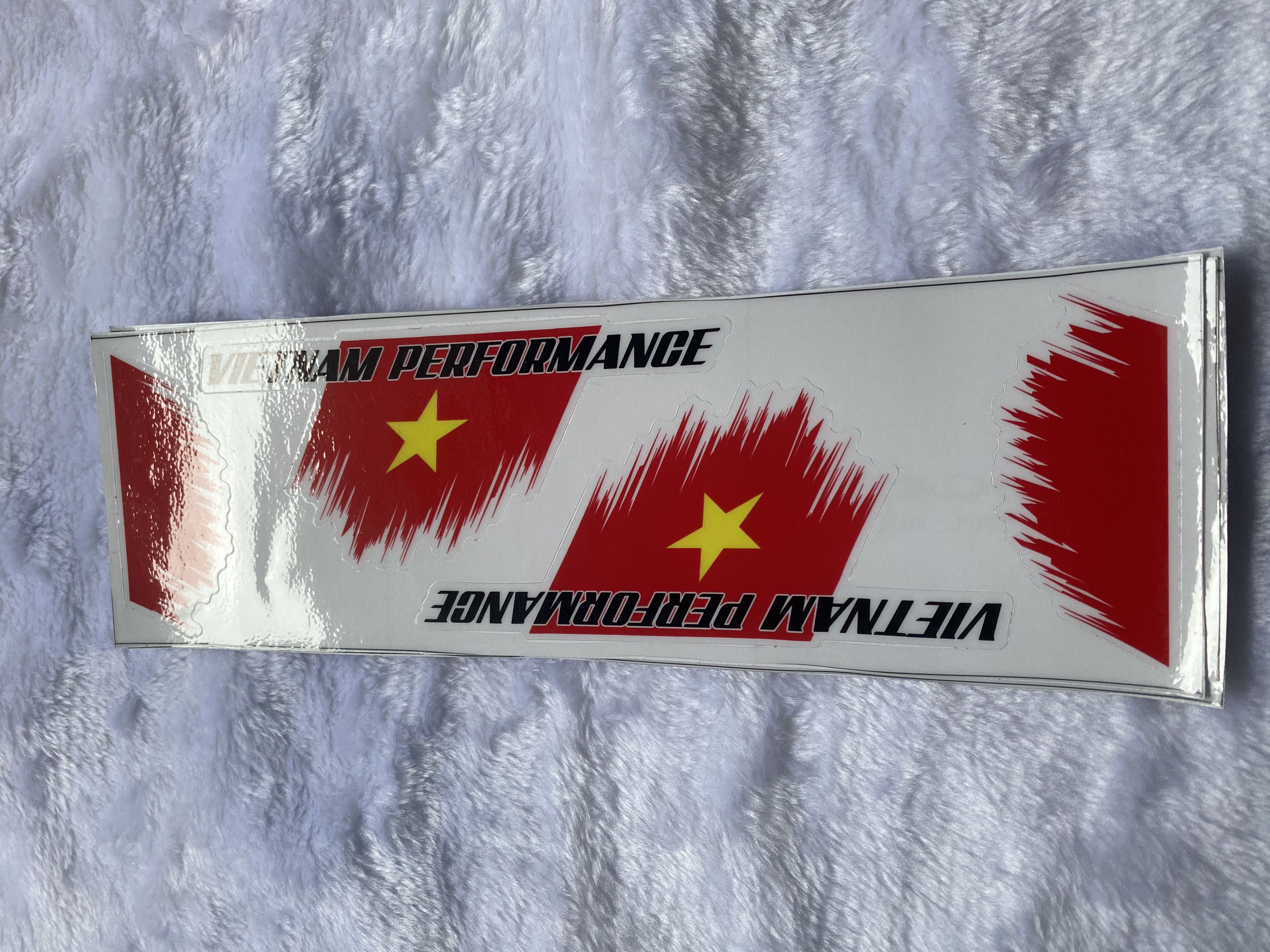 Sét tem logo performance cờ việt nam decal trong