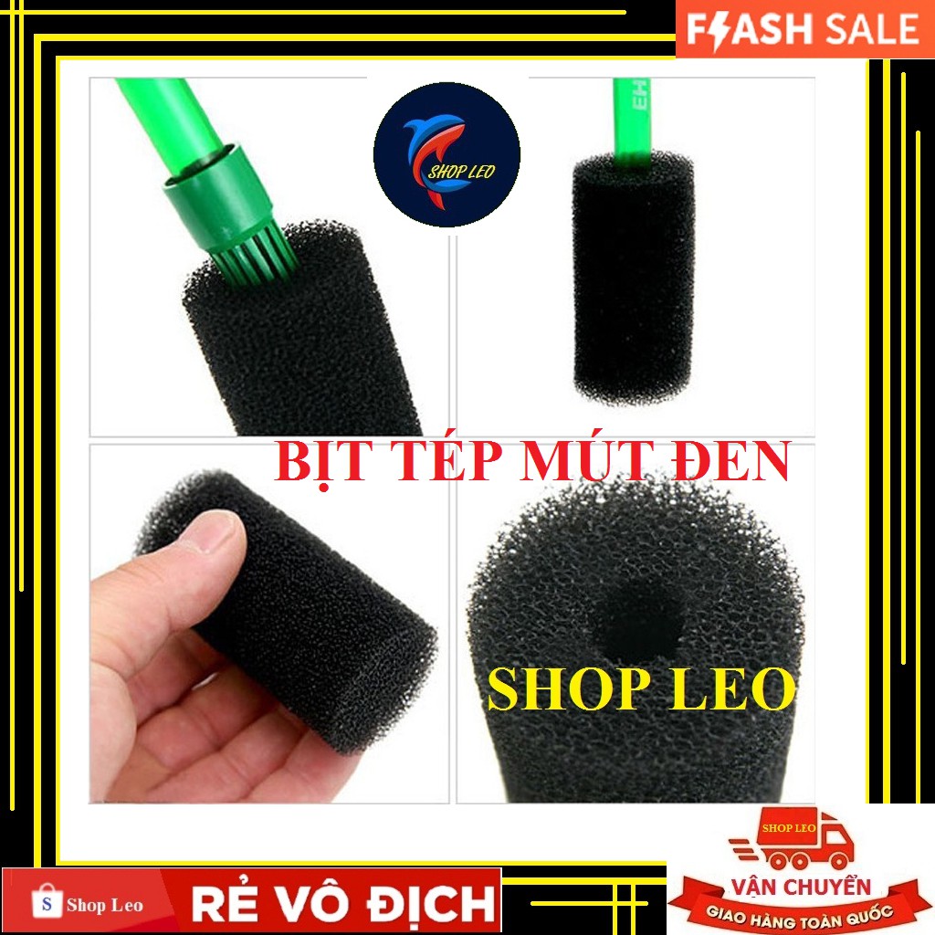 [Hoàn Tiền 10%]Bịt tép Mút đen - BỊT TÉP GIÁ RẺ - bịt ion out Mút đen - Phụ kiện thủy sinh - tép cảnh - Shopleo