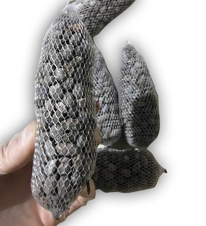 Combo 10 túi phân dê đã xử lý nấm tricho, phơi khô, đóng túi lưới 10cm