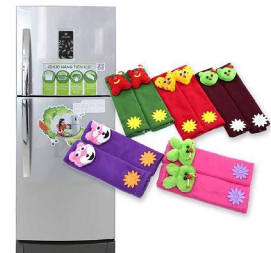 2 tay nắm tủ lạnh - nắm cửa- nắm tủ- giặt sạch dễ dàng