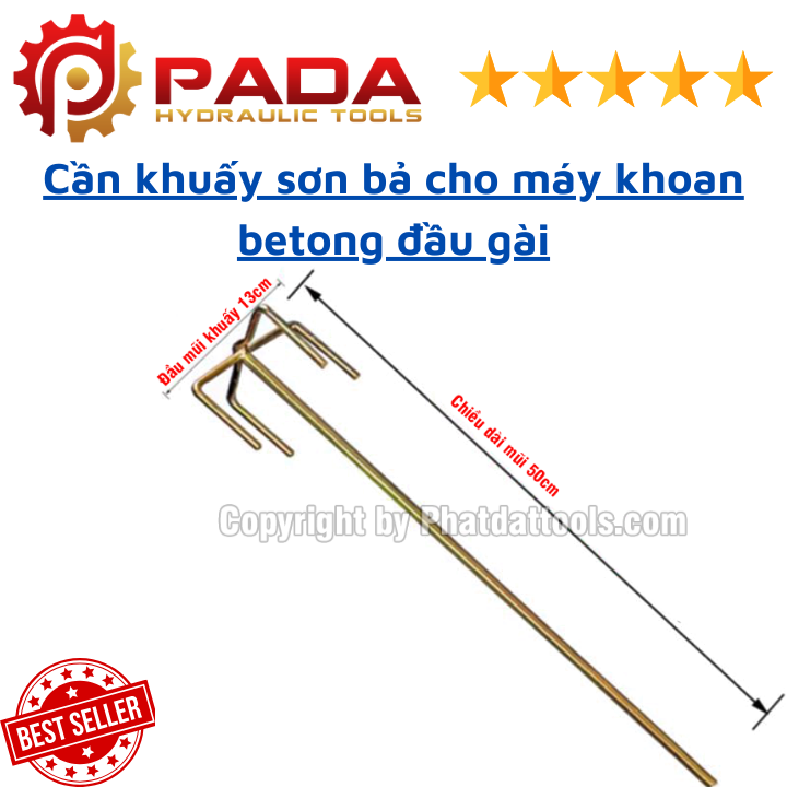 Cần khuấy sơn bả cho máy khoan betong đầu gài SDS-Plus-Mũi khuấy sơn lắp cho máy khoan betong-Hàng chất lượng.