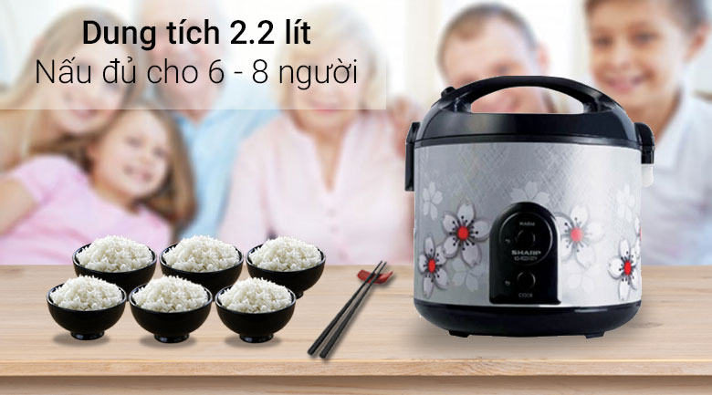Nồi cơm điện Sharp 2.2 lít KS-R231STV
