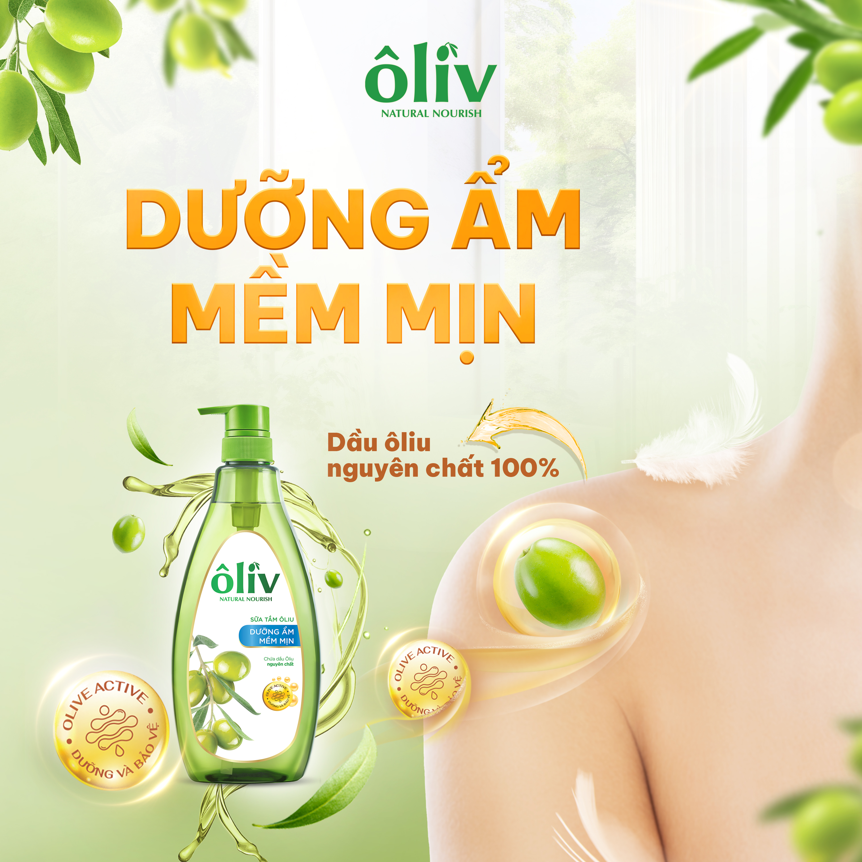 Sữa Tắm Ôliv Dưỡng Ẩm 250ml