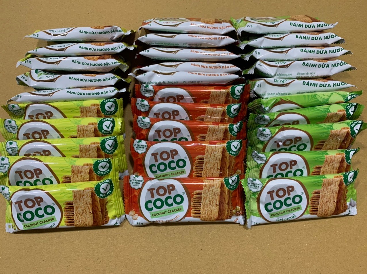 Bánh dừa nướng TOPCOCO vị đậu phộng