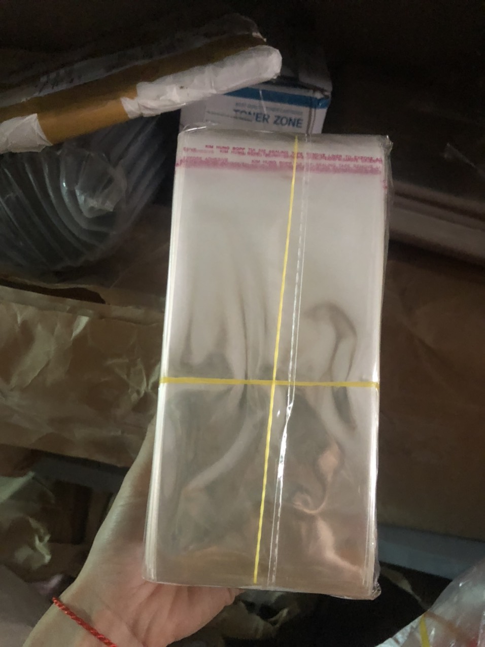 1kg - 9*18*4cm Túi OPP dán miệng