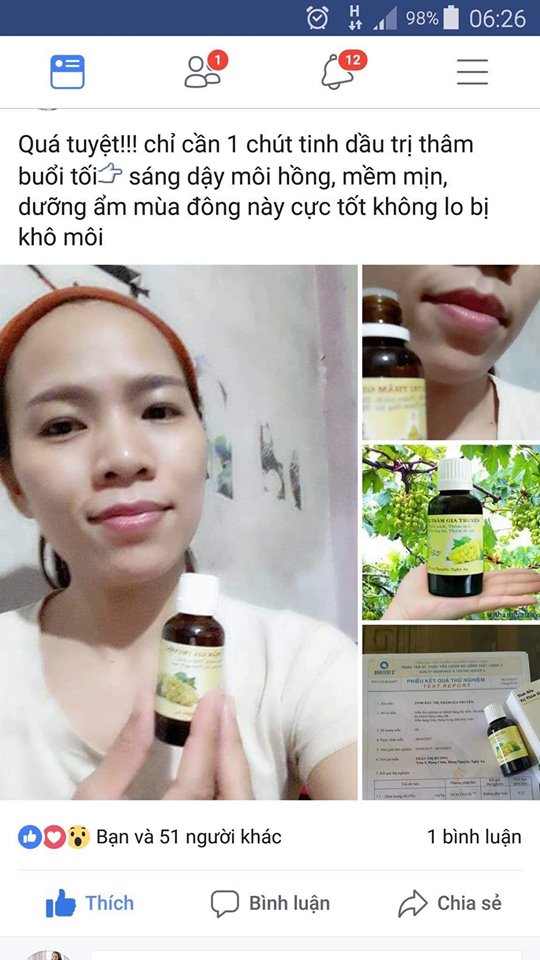 TINH DẦU TRI THÂM GIA TRUYỀN