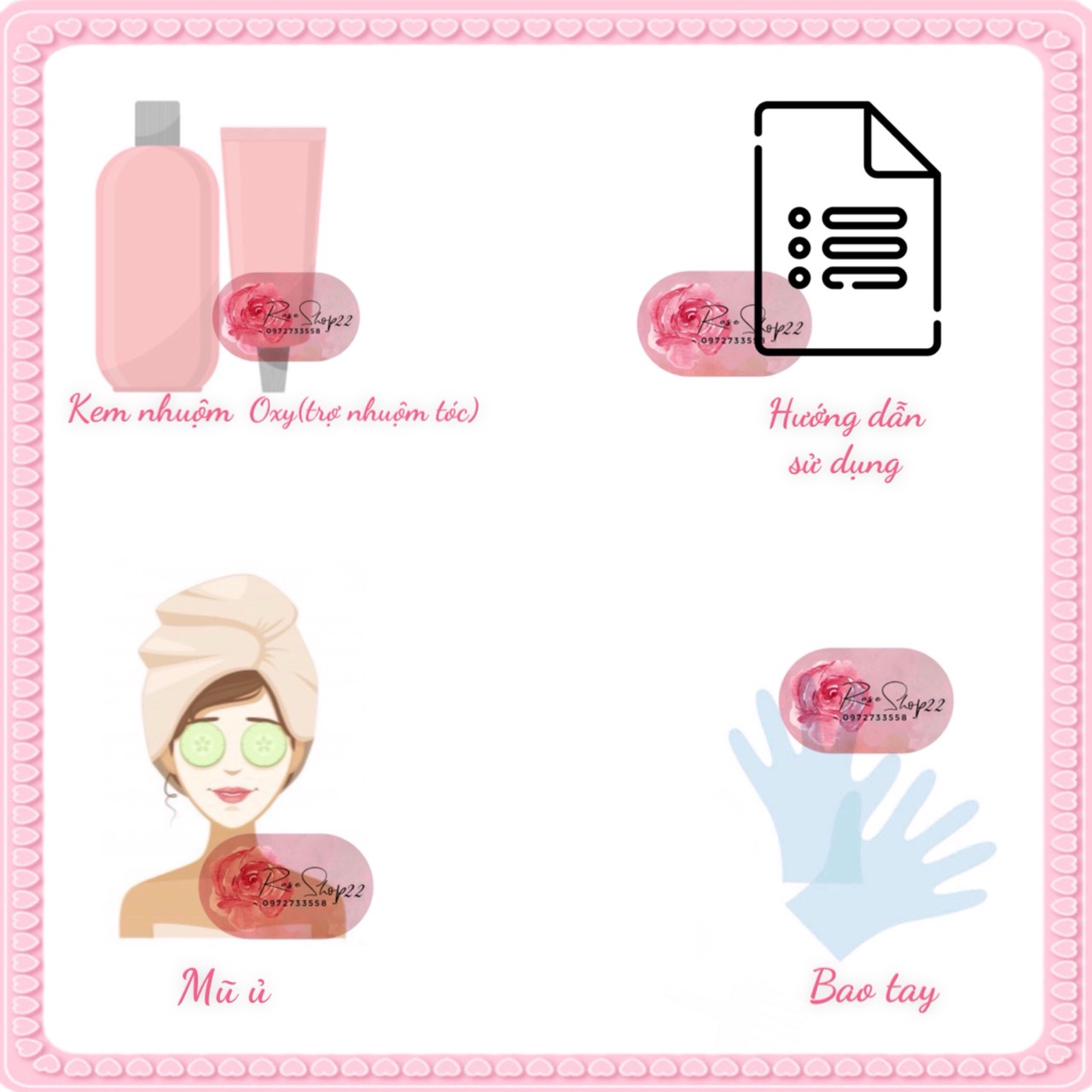 COMBO Yellow Gray Hair Dye + Oxygen