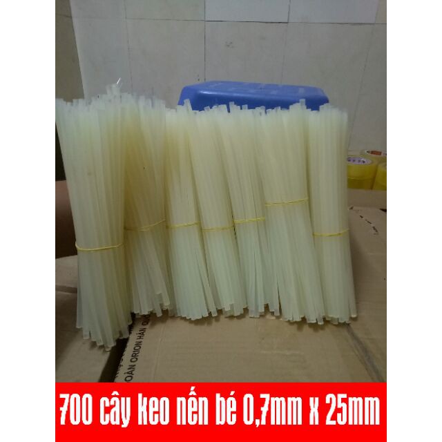 500 cây keo nến bé 0,7mm x 250mm (keo nến nhỏ)