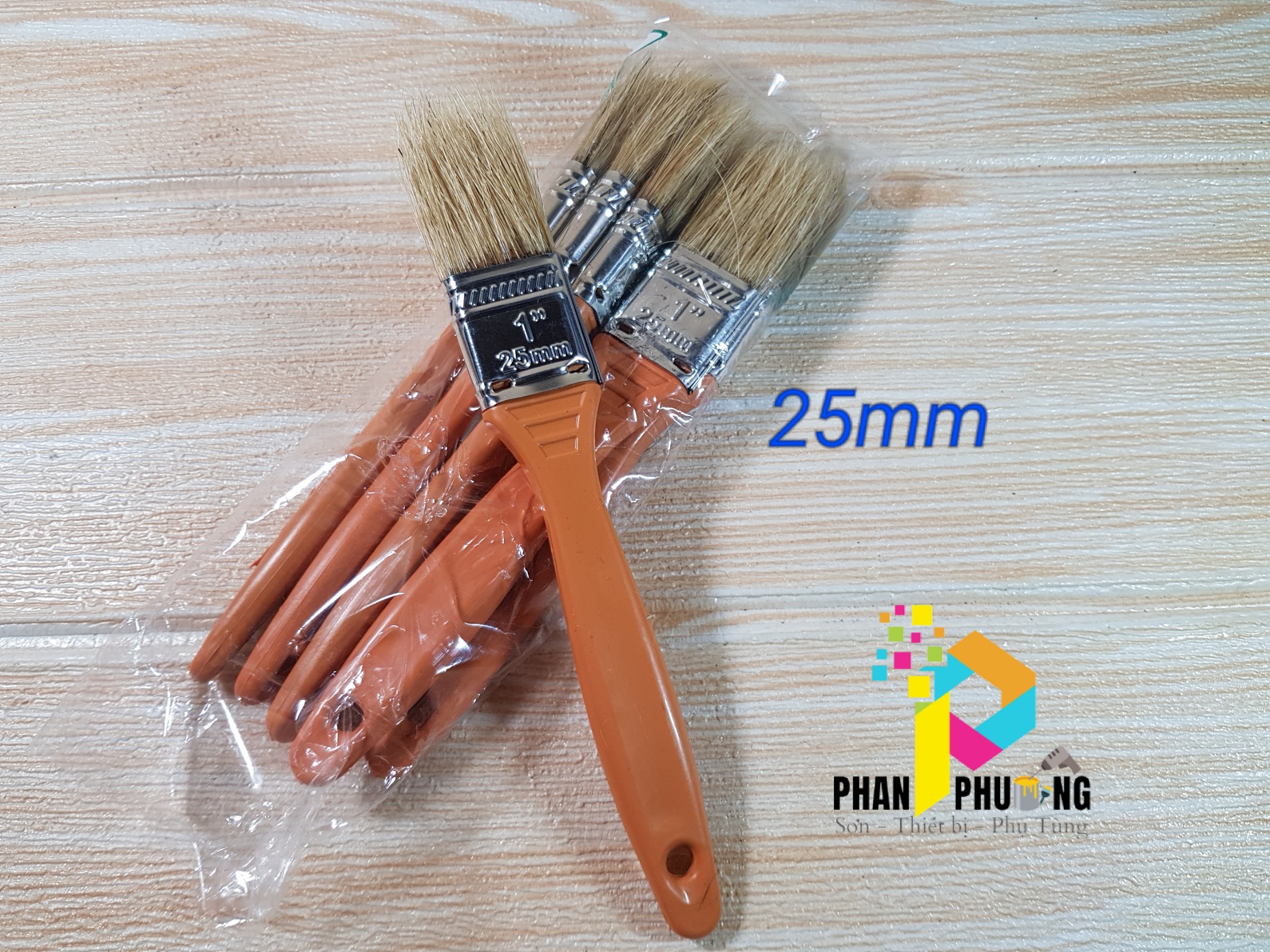 CỌ SƠN, CỌ CÁN NHỰA 25mm CHẤT LƯỢNG