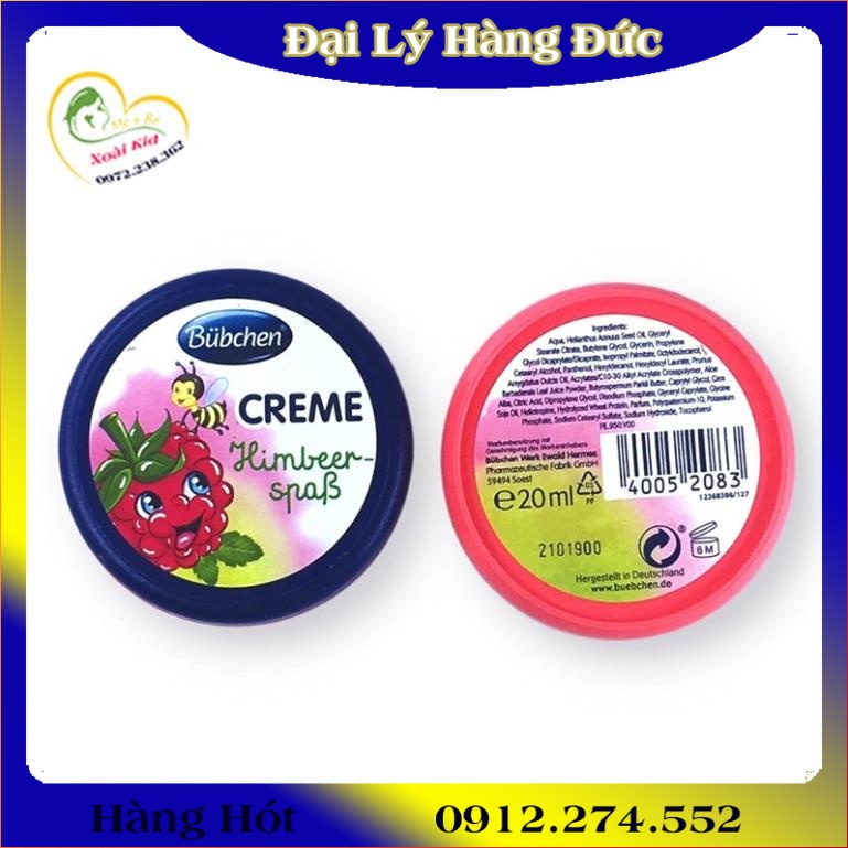 Kem dưỡng ẩm cho da Bubchen 20ml dùng được cho trẻ sơ sinh