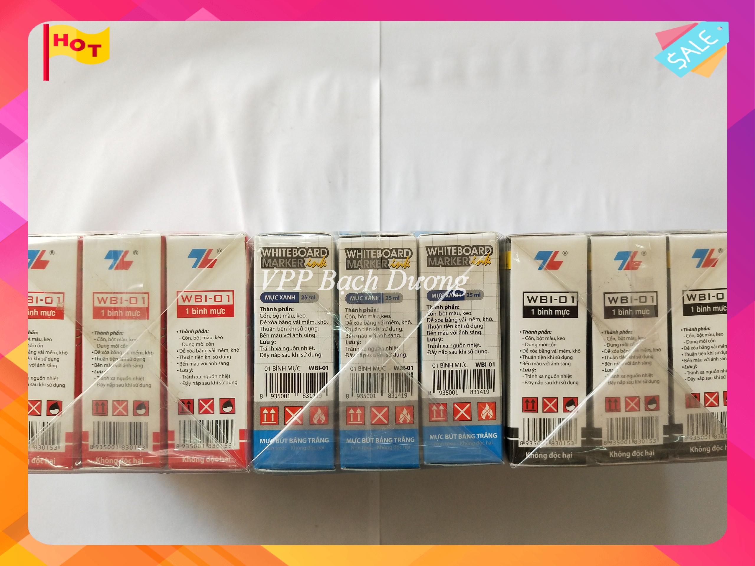Mực viết lông bảng Thiên Long - 6 chai - WBI-01