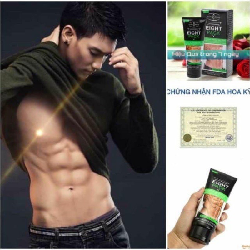 KEM TAN MỠ BỤNG, KEM TAN MỠ EIGHT PACK