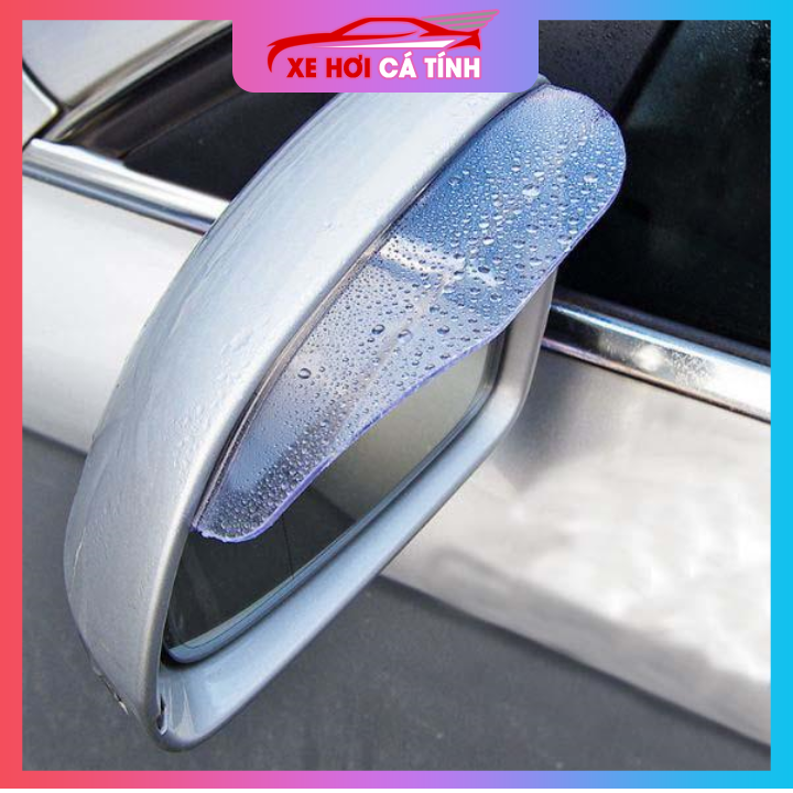 Bộ 2 chắn mưa gương chiếu hậu cho ô tô Type R thể thao - Trắng, sản phẩm tốt đạt chất lượng cao, cam kết sản phẩm nhận được như hình