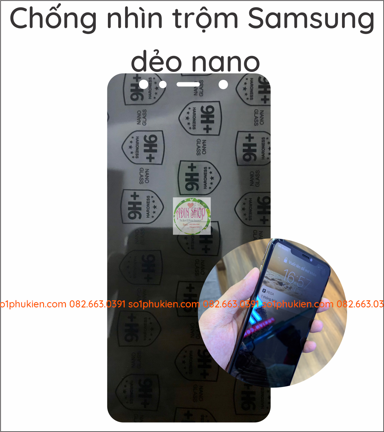 Dán chống nhìn trộm Samsung A9 pro 2016 A9 2018 A8 STAR A9 STAR A8+dẻo nano cường lực 9H+