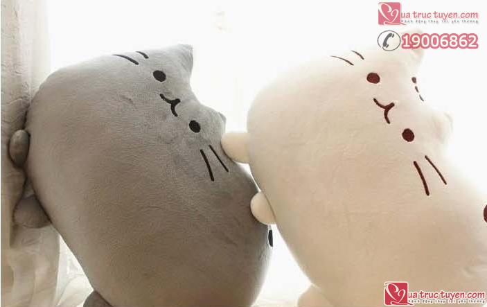 Mèo bông Pusheen dễ thương - trắng