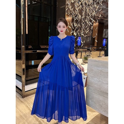 Đầm Quảng Châu Dáng Dài Thời Trang Cao Cấp