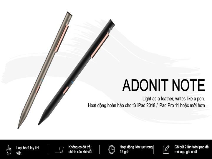 Bút cảm ứng Adonit Note cho Ipad (New 2019)