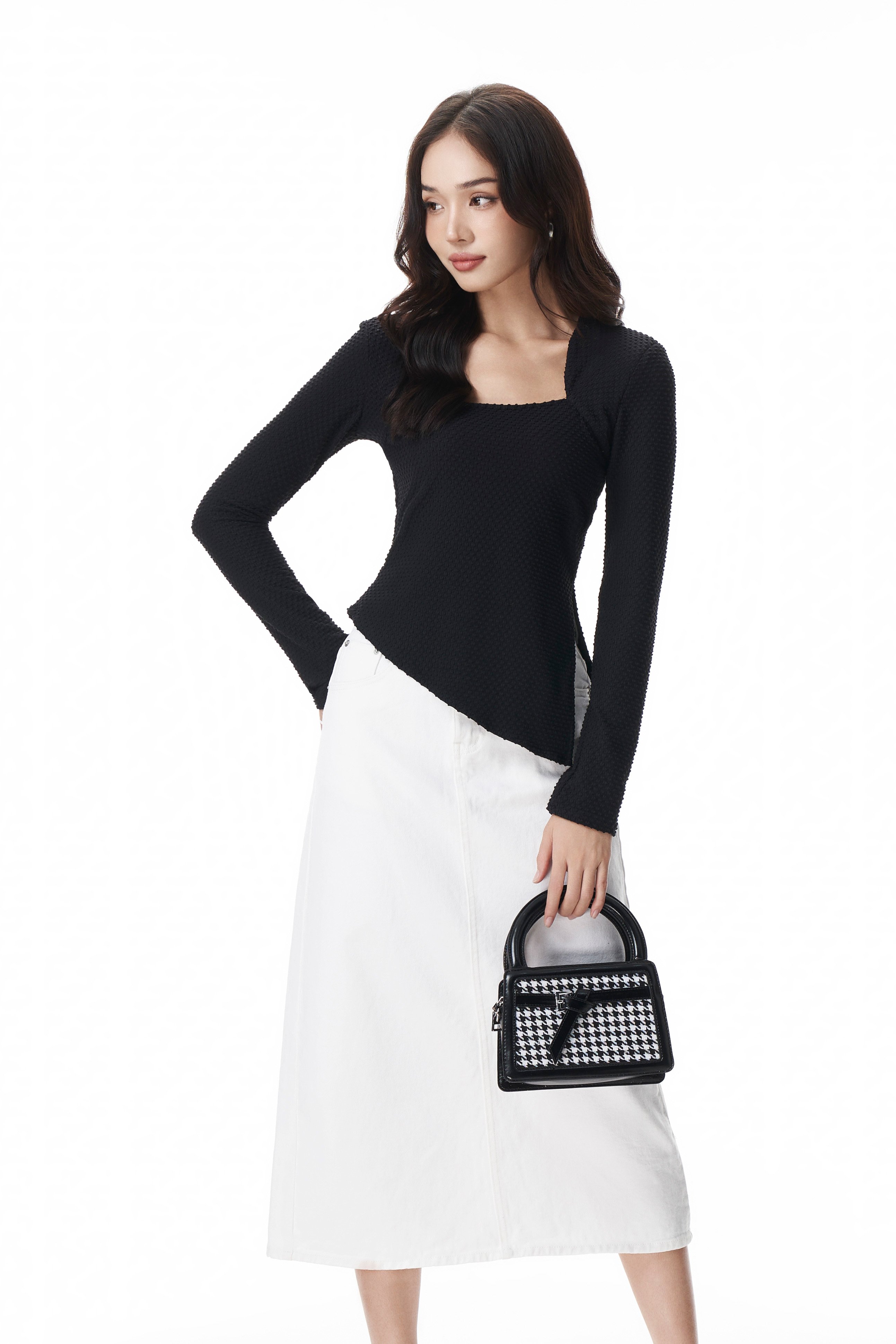 Voucher siêu sale 15% OLV - Chân váy Wynn Denim Skirt