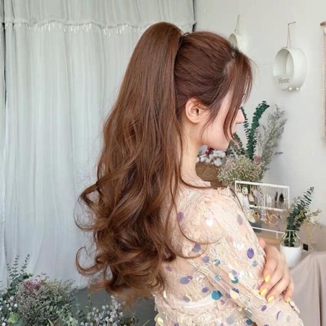 FREESHIP ĐƠN 50K Tóc giả Ngoạm xoăn đuôi (kéo sang có ảnh )