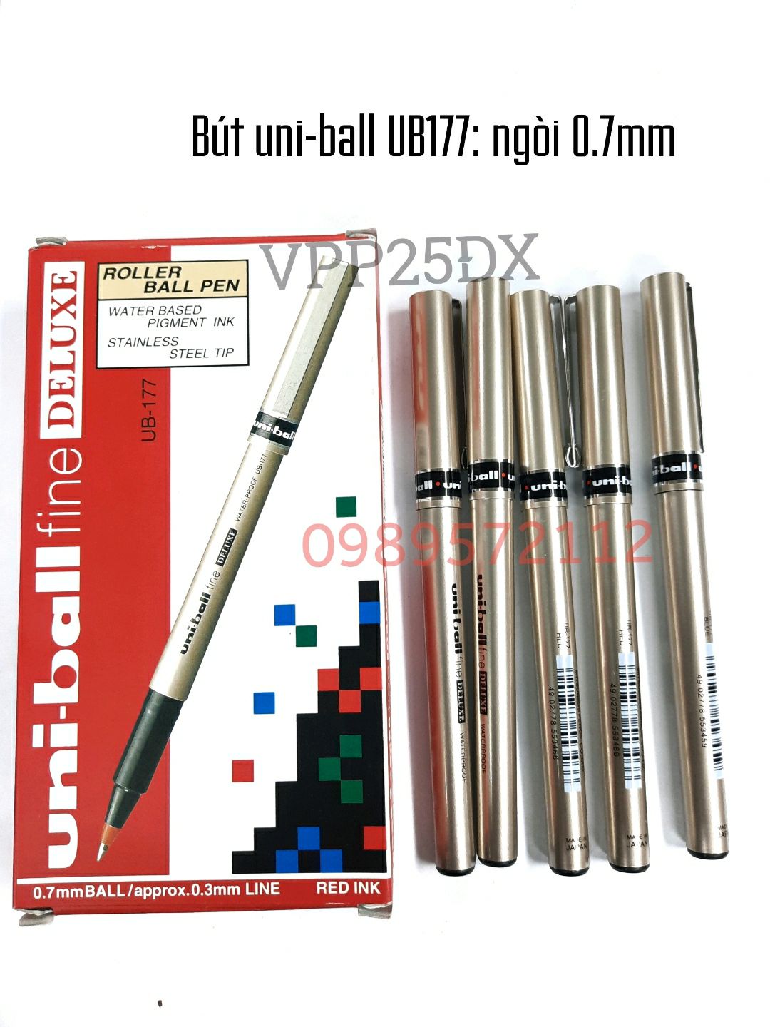 Bút ký Uni-Ball UB177 ngòi 0.7mm (1 cái).
