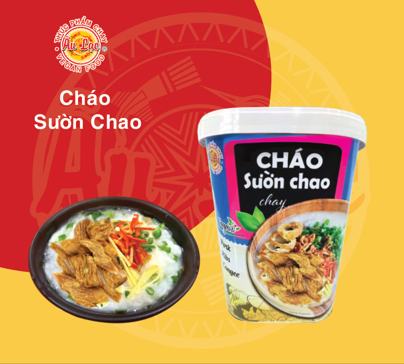 Cháo Sườn Chao chay Âu Lạc 50g (Ly)