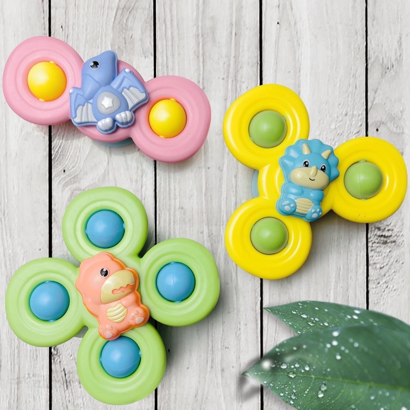 Đồ chơi cho bé con quay spinner dán tường 2 3 4 cánh