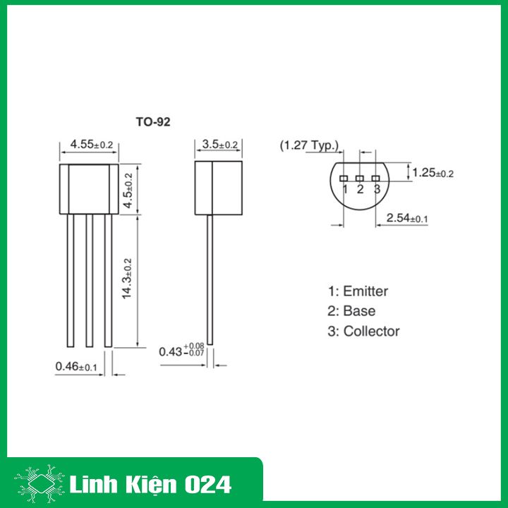 Bộ 10 Transistor C945 50V 150mA TO-92 NPN