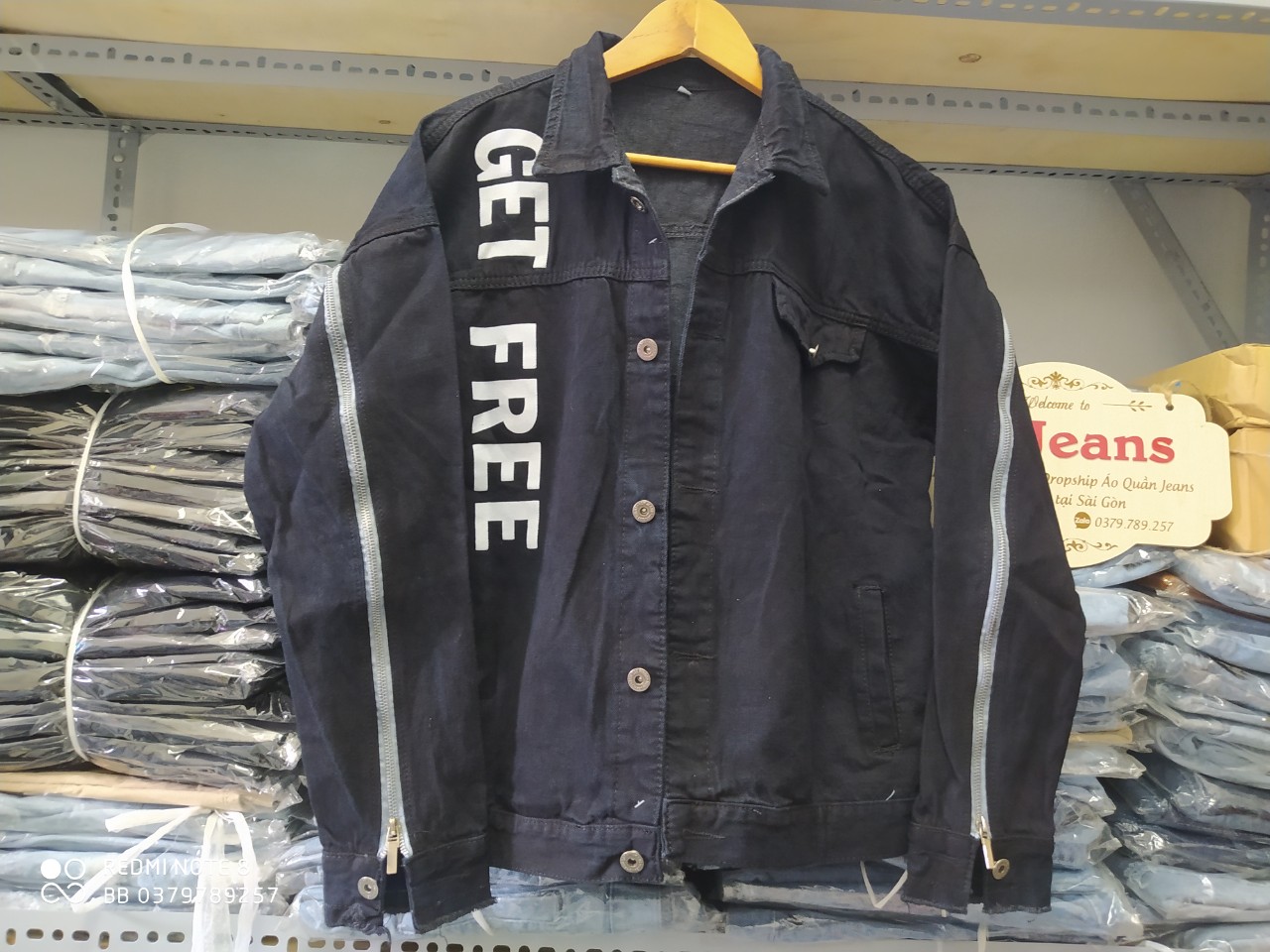 TOP 8 Áo Khoác Jean Nữ + Áo khoác jeans nữ đen