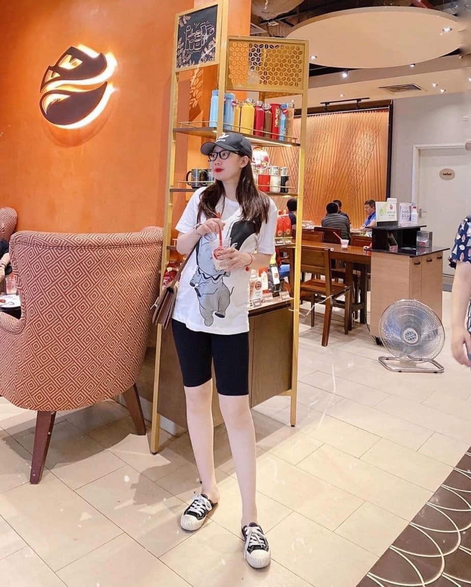 Quần Legging H.M Đen + Be