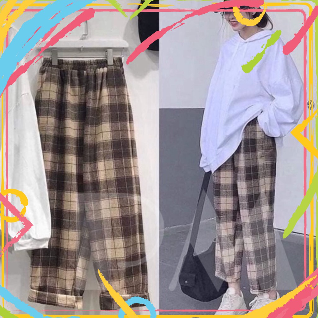 Quần kẻ karo to mẫu mới