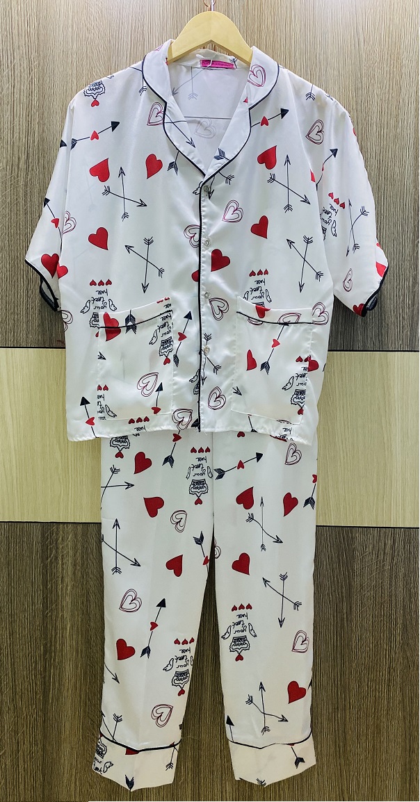 [HCM]Đồ Bộ Lụa Satin Cao Cấp Tay Lửng Cánh Dơi Quần Dài (Part 1) (40-63kg)