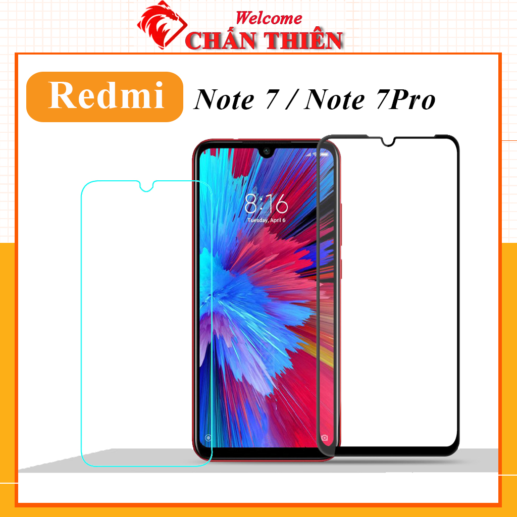 Kính cường lực xiaomi redmi note7 note7pro full màn hình và trong suốt