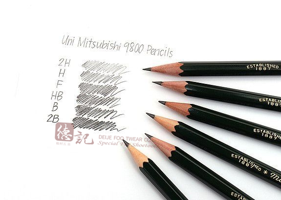 Bút chì gỗ Nhật Bản Mitsubishi 9800 ngòi B
