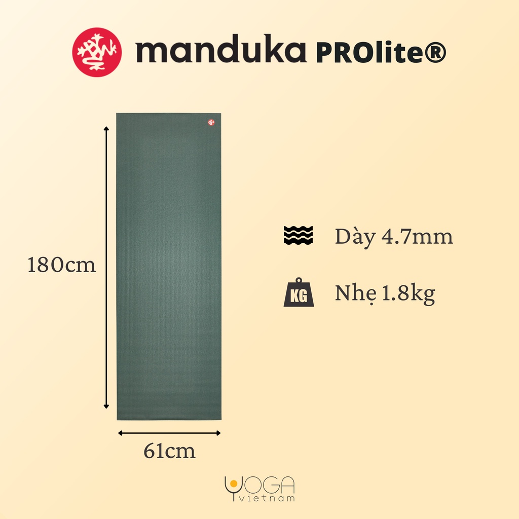 Thảm tập yoga MANDUKA PROlite® 4.7mm