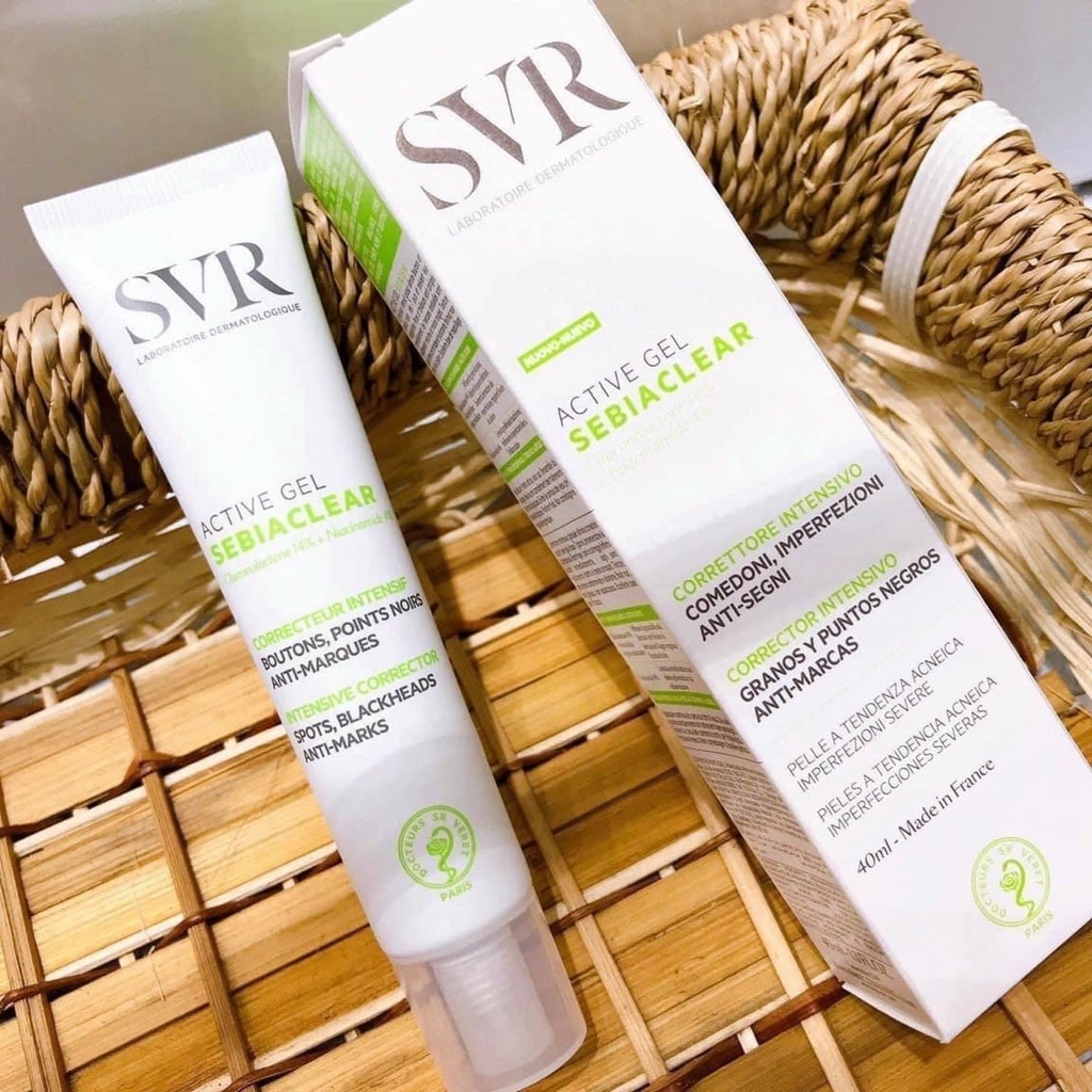 Kem dưỡng ẩm giảm mụn SVR ACTIVE GEL SEBIACLEAR 40ml