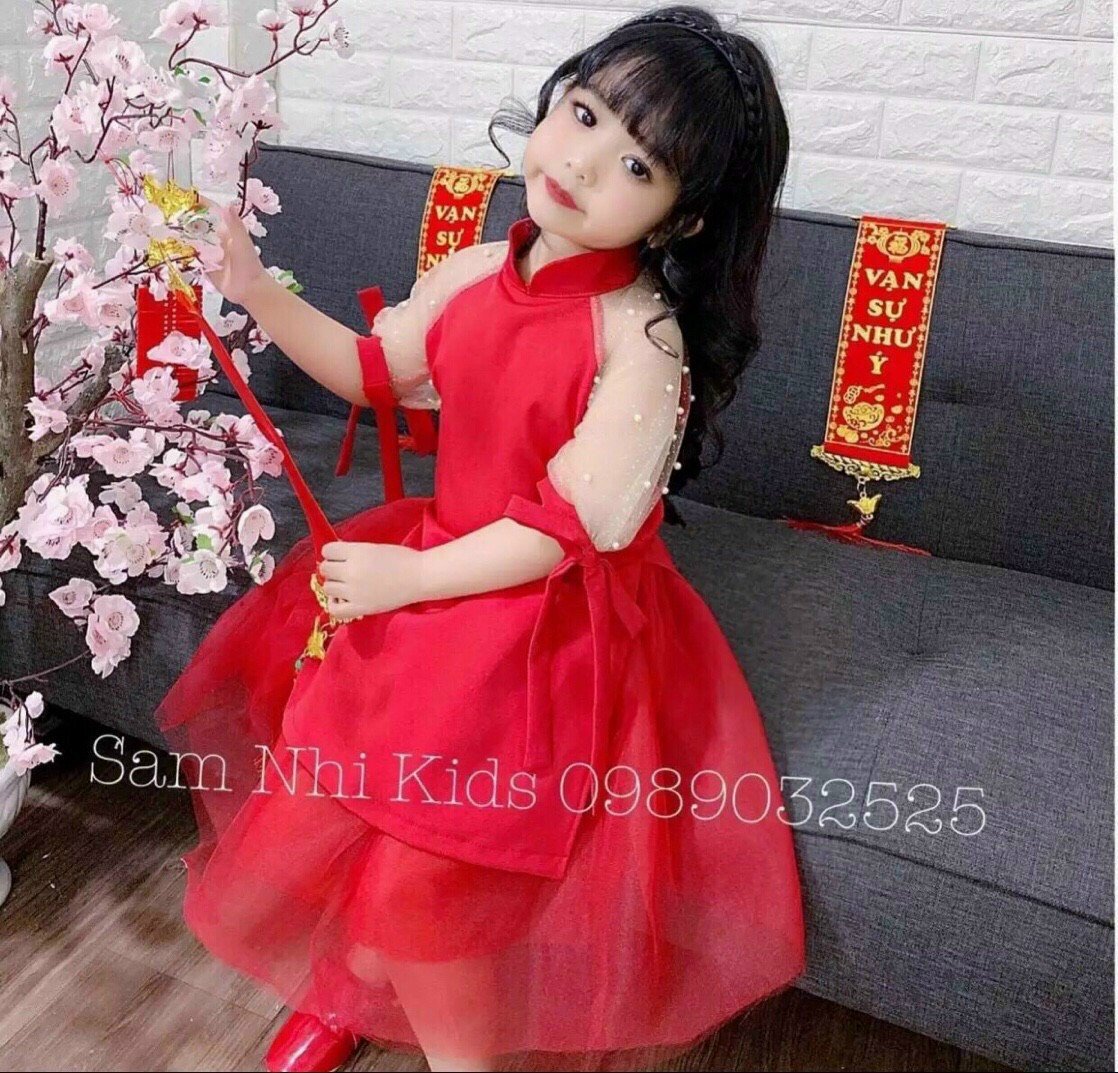 BỘ ÁO DÀI CÁCH TÂN CHỤP HÌNH TẾT MẸ VÀ BÉ