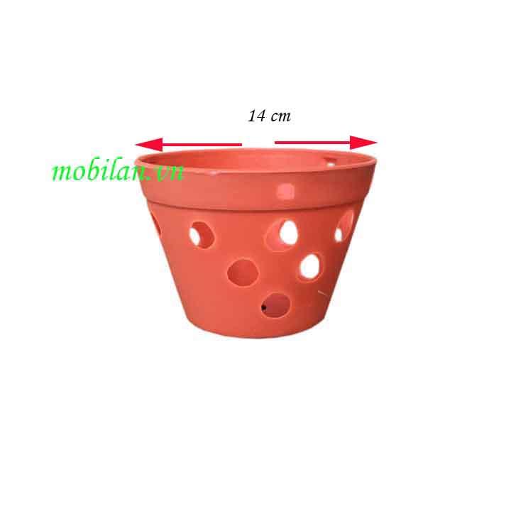 Chậu nhựa giả đất nung  phi 21(combo 10 chậu)