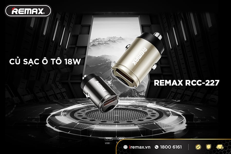 Củ sạc oto Remax RCC227
