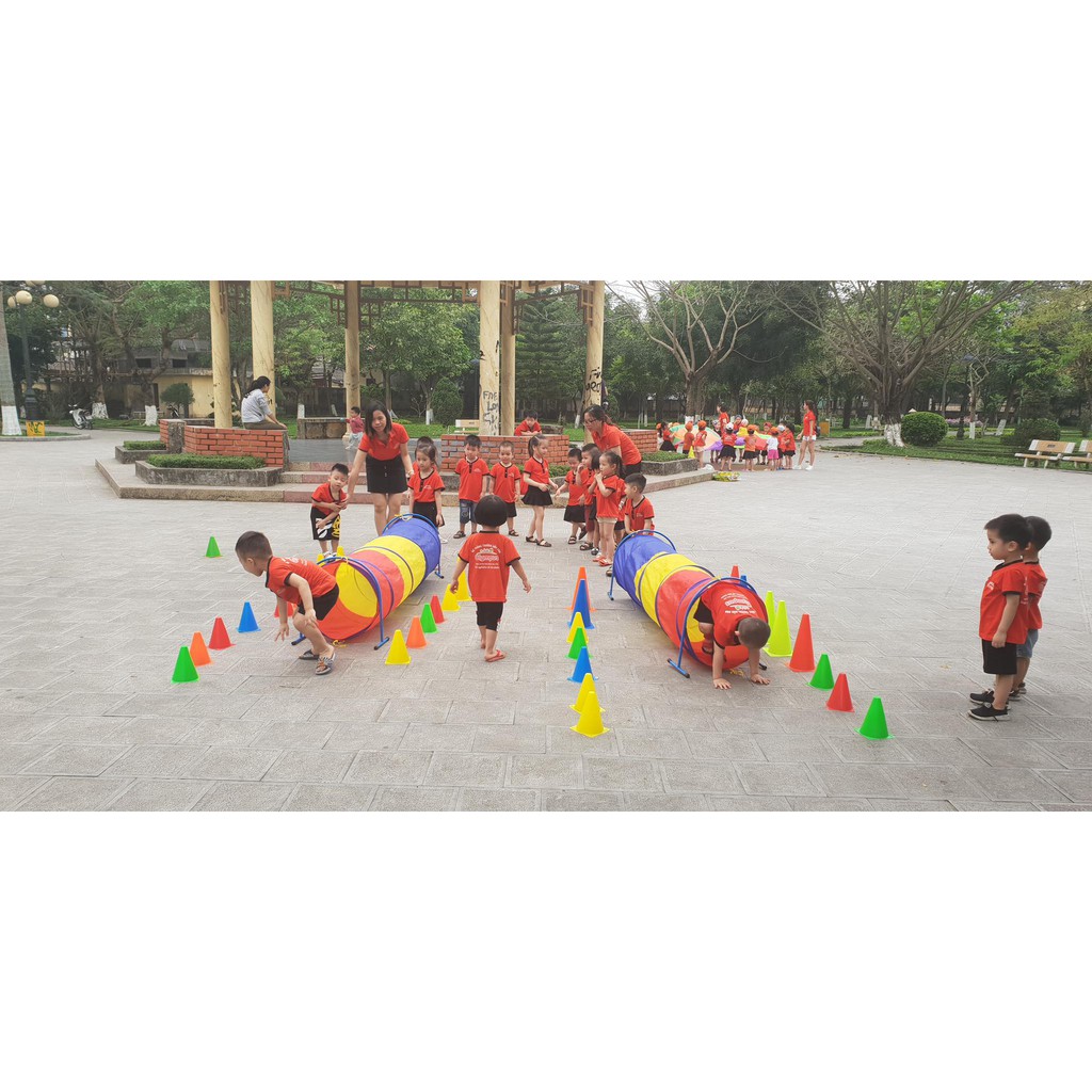 Ống Chui Màu - Ống Chui 4 Đầu - Hầm Chui Cho Bé