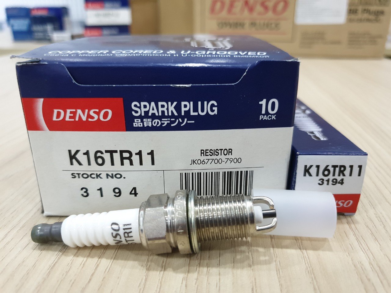 4 BUGI DENSO HAI CHẤU - K16TR11 Bugi Vios, Altis, Camry CHÍNH HÃNG