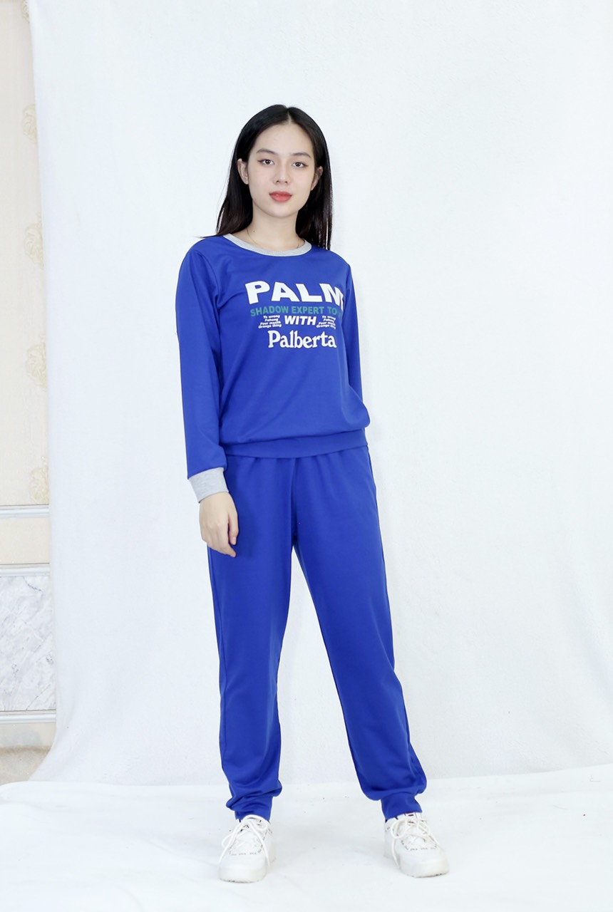 Bộ đồ thể thao quần dài tay dài - vải cotton 65/35 cao cấp