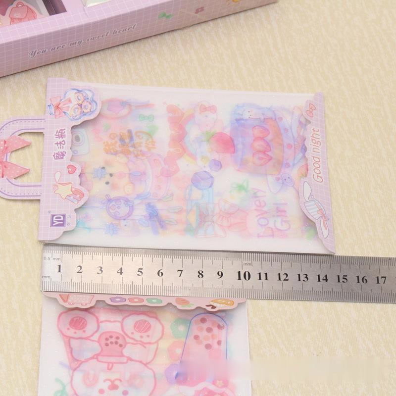 Set sticker cute quai xách , hình dán dễ thương