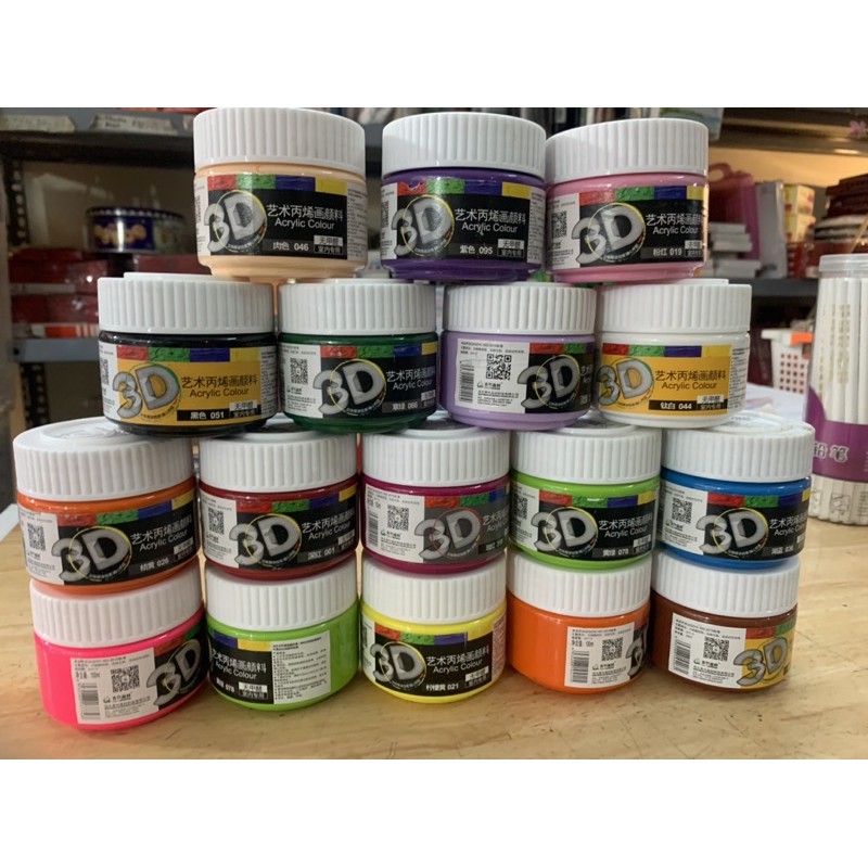 Màu Acrylic 100ml, Màu 3D 100ml
