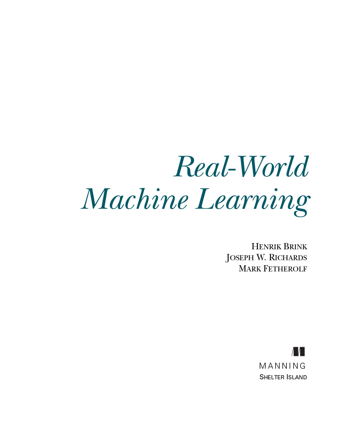Sách Real-World Machine Learning