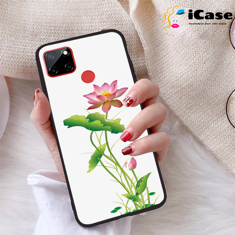 Ốp lưng Realme C12 viền dẻo TPU BST Sen