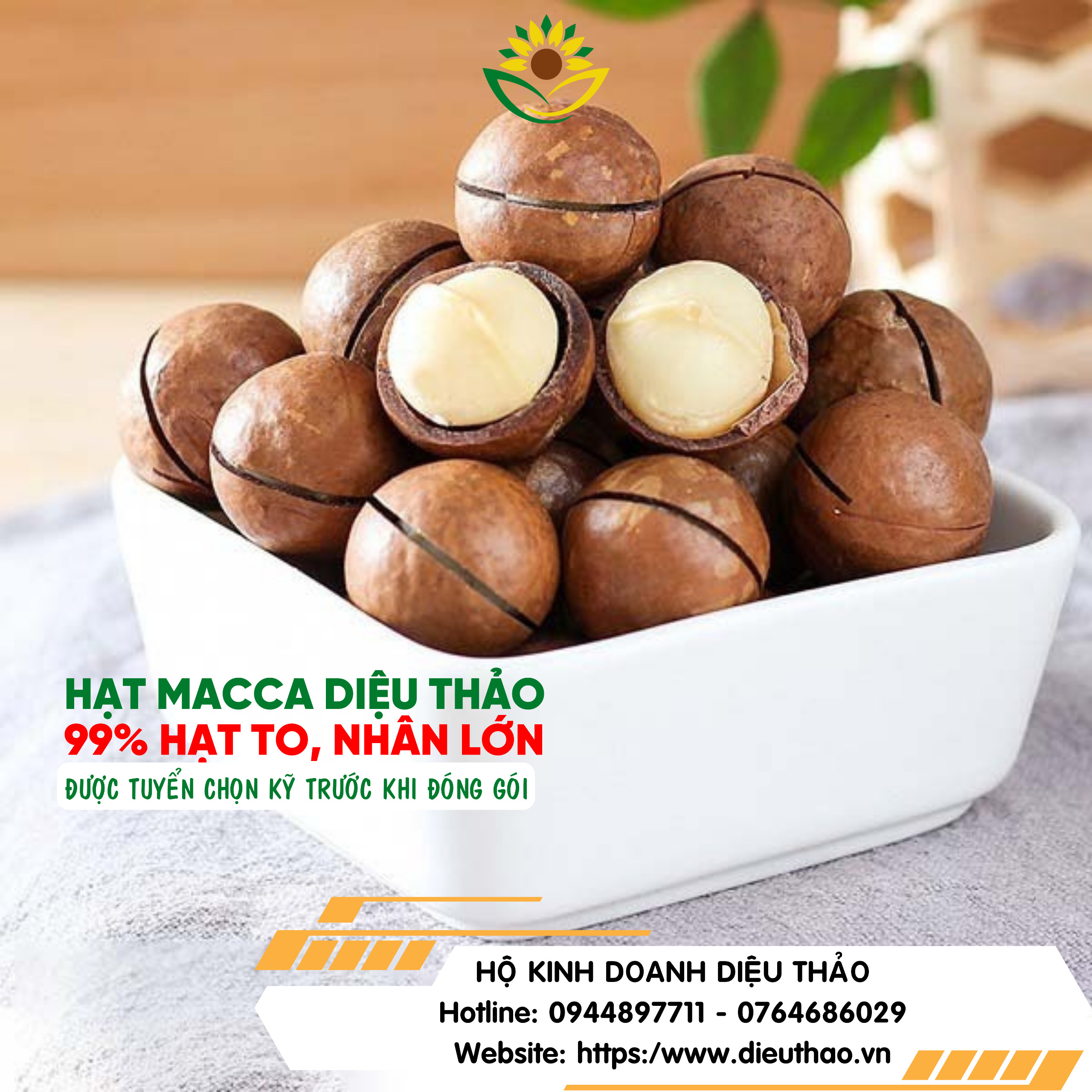 HẠT MACCA nứt vỏ size đại - Túi zipper